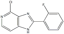 4-chloro-2-(2-fluorophenyl)-1H-imidazo[4,5-c]pyridine 结构式