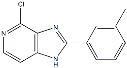 4-chloro-2-(3-methylphenyl)-1H-imidazo[4,5-c]pyridine 结构式