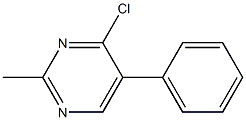 4-chloro-2-methyl-5-phenylpyrimidine 结构式