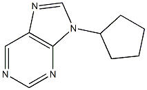 9-cyclopentyl-9H-purine 结构式