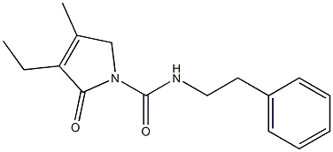 3-Ethyl-4-methyl-2-oxo-2,5-dihydro-pyrrole-1-carboxylic
acid phenethyl-amide 结构式