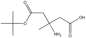 Boc-3-amino-3-methyl-butyric acid 结构式