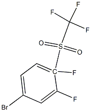 3,4-DIFLUORO-4-(TRIFLUOROMETHYLSULFONYL)BROMOBENZENE 结构式