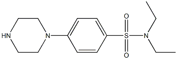 4-(PIPERAZIN-1-YL)-N,N-DIETHYLBENZENESULFONAMIDE 结构式