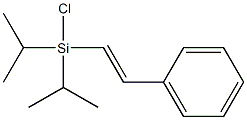 PHENYLETHENYLDIISOPROPYLCHLOROSILANE: 85% (CONTAINS SATURATED ANALOG) 结构式