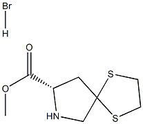 (8S)-1,4-二硫-7-氮杂螺[4.4]壬烷-8-羧酸甲酯 结构式