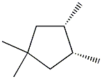 1,1,cis-3,cis-4-tetramethylcyclopentane 结构式