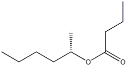 1-methylpentyl butanoate, (S) 结构式