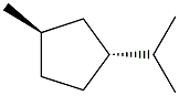 1-methyl-trans-3-isopropylcyclopentane 结构式