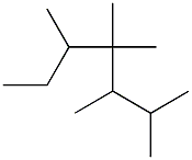 2,3,4,4,5-pentamethylheptane 结构式