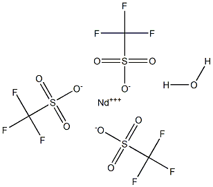 NEODYMIUM(III) TRIFLUOROMETHANESULFONATE HYDRATE 结构式