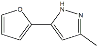 5-(2-FURYL)-3-METHYL-1H-PYRAZOLE 结构式