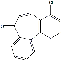 8-CHLORO-10,11-DIHYDRO-4-AZA-5H-DIBENZO-CYCLOHEPTEN-5-ONE 结构式