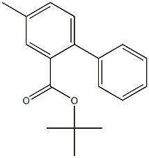 TERT-BUTHYL 4-METHYLBIPHENYL-2-CARBOXYLATE 结构式