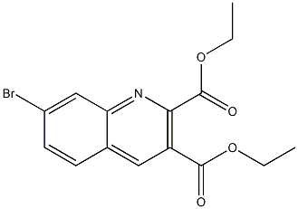 DIETHYL 7-BROMO-2,3-QUINOLINEDICARBOXYLATE 结构式