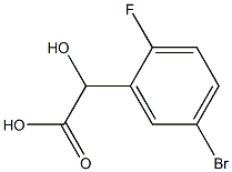 5-BROMO-2-FLUOROMANDELIC ACID 结构式