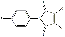 N-(4-FLUOROPHENYL)-DICHLOROMALEIMIDE 结构式