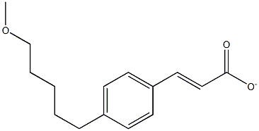 P-METHOXYAMYL CINNAMATE 结构式