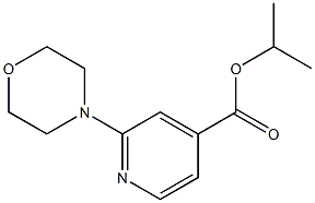 Isopropyl 2-(Morpholin-4-yl)pyridine-4-carboxylate 结构式