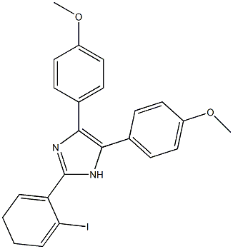 2-(4H-Iodophenyl)-4,5-bis(4-methoxyphenyl)-1H-imidazole 结构式