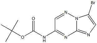 tert-butyl7-bromoimidazo[1,2-b][1,2,4]triazin-3-ylcarbamate 结构式