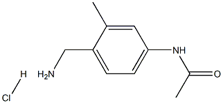 4-ACETAMIDO-2-METHYLBENZYLAMINE Hydrochloride 结构式