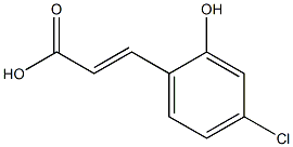 4-CHLORO-2-HYDROXYCINNAMIC ACID 结构式