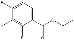 2,4-DIFLUORO-3-METHYLBENZOIC ACID ETHYL ESTER 结构式