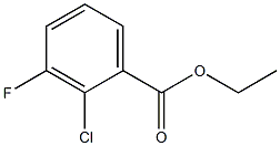 2-CHLORO-3-FLUOROBENZOIC ACID ETHYL ESTER 结构式