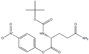 NALPHA-tert-Butoxycarbonyl-D-glutamine 4-nitrophenyl ester 结构式