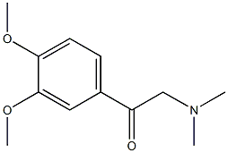 1-(3,4-DIMETHOXY-PHENYL)-2-DIMETHYLAMINO-ETHANONE 结构式