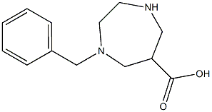 1-(PHENYLMETHYL)-1,4-DIAZEPANE-6-CARBOXYLICACID 结构式