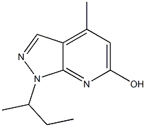 1-SEC-BUTYL-4-METHYL-1H-PYRAZOLO[3,4-B]PYRIDIN-6-OL 结构式