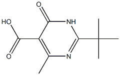 2-TERT-BUTYL-4-METHYL-6-OXO-1,6-DIHYDROPYRIMIDINE-5-CARBOXYLIC ACID 结构式