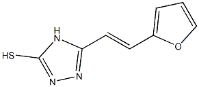 5-[2-(2-FURYL)VINYL]-4H-1,2,4-TRIAZOLE-3-THIOL 结构式