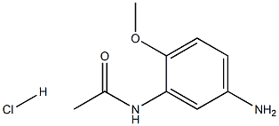 N-(5-AMINO-2-METHOXYPHENYL)ACETAMIDE HYDROCHLORIDE 结构式