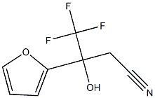 4,4,4-TRIFLUORO-3-(2-FURYL)-3-HYDROXYBUTANENITRILE 结构式