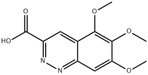 5,6,7-TRIMETHOXYCINNOLINE-3-CARBOXYLIC ACID 结构式