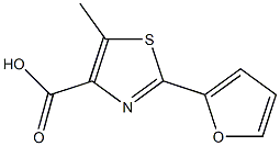 2-(2-FURYL)-5-METHYL-1,3-THIAZOLE-4-CARBOXYLIC ACID 结构式