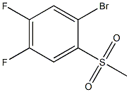 1-BROMO-4,5-DIFLUORO-2-METHYLSULFONYLBENZENE 结构式