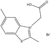 3-CARBOXYMETHYL-2,5-DIMETHYLBENZOTHIAZOLIUM BROMIDE 结构式