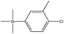 1-(TRIMETHYLSILYL)-4-CHLORO-3-METHYLBENZENE 96% 结构式