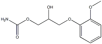 3-(O-METHOXYPHENOXY)-1,2-PROPANEDIOL CARBAMATE USP 结构式