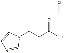 3-IMIDAZOL-1-YL-PROPIONIC ACID HYDROCHLORIDE 结构式