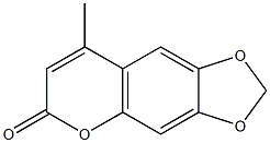 4-METHYL-6,7-METHYLENEDIOXYCOUMARIN 98+% 结构式