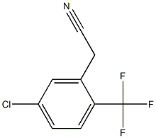 5-氯-2-(三氟甲基)苯基乙腈 结构式