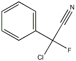 2-CHLORO-2-FLUORO-2-PHENYLACETONITRILE, 97% MIN. 结构式