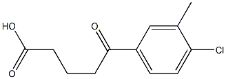 5-(4-CHLORO-3-METHYLPHENYL)-5-OXOVALERIC ACID 95% 结构式