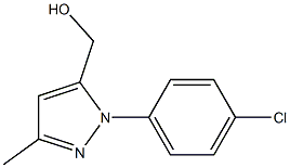 5-HYDROXYMETHYL-3-METHYL-N-(4-CHLOROPHENYL)PYRAZOLE 结构式