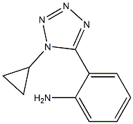 2-(1-CYCLOPROPYL-1H-TETRAZOL-5-YL)ANILINE 结构式